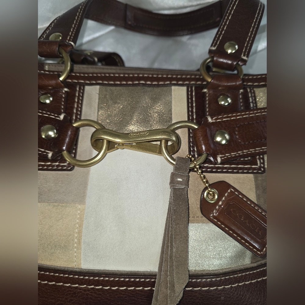 COACH Hampton Patchwork Satchel -limited edition … - image 2